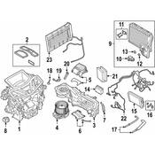 BMW HVAC Heater Core Heater Element - Genuine BMW 64116832985