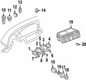 BMW HVAC Temperature Control Panel - Genuine BMW 64116902890