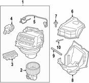 BMW Blower Housing - Genuine BMW 64119188349
