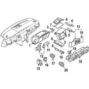 BMW HVAC Temperature Control Panel - Genuine BMW 64119248707