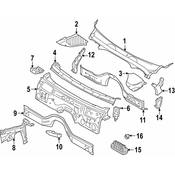 BMW Cowl Panel Drain Valve - Genuine BMW 64119335547