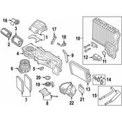 BMW HVAC Heater Core Seal Kit - Genuine BMW 64119361711