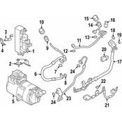 BMW AC Condenser Mount - Genuine BMW 64219343672