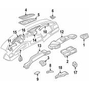 BMW Dashboard Air Vent Trim - Genuine BMW 64228161577