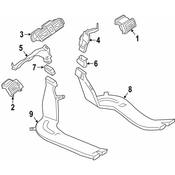 BMW Fresh Air Grille Center - Genuine BMW 64229184742