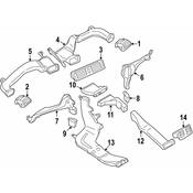 BMW Fresh Air Grille Center - Genuine BMW 64229207116