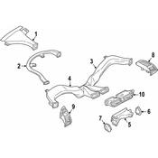 BMW Fresh Air Grille At Passenger'S Side - Genuine BMW 64229283003