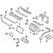 BMW Microfilter Housing Bottom Part - Genuine BMW 64313450925