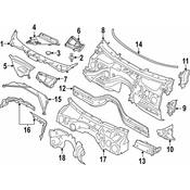 BMW Cowl Grille Panel - Genuine BMW 64319353040