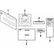 BMW Engine Decal - Genuine BMW 64506920708