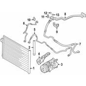BMW AC Refrigerant Suction Hose - Genuine BMW 64509268482