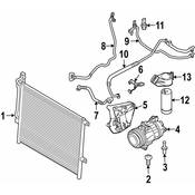 BMW A/C Refrigerant Discharge Hose - Genuine BMW 64536909235
