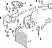 BMW A/C Refrigerant Hose - Genuine BMW 64538377252