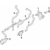 BMW HVAC Heater Hose - Genuine BMW 64539119168