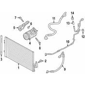 BMW A/C Refrigerant Discharge Hose - Genuine BMW 64539228243