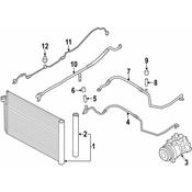 BMW A/C Refrigerant Discharge Hose - Genuine BMW 64539253595