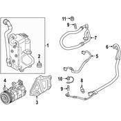 BMW AC Refrigerant Suction Hose - Genuine BMW 64539385179