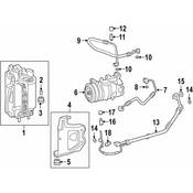 BMW AC Refrigerant Discharge Hose - Genuine BMW 64539461721