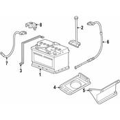 BMW Battery Cable (Z3) - Genuine BMW 65128401356