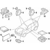 BMW Speaker - Genuine BMW 65136811962
