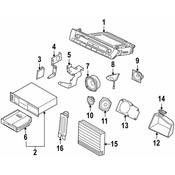 BMW Holder Hifi System Amplifier - Genuine BMW 65136915846