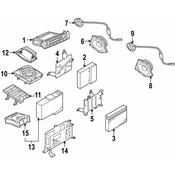 BMW Central Bass Left (HifiSystem) - Genuine BMW 65136980983