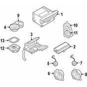 BMW Speaker Carrier D-Pillar - Genuine BMW 65139211047