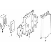 BMW Mobile Phone Control Module Bracket - Genuine BMW 65159135687