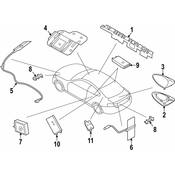 BMW Antenna Telephone (Hinten) - Genuine BMW 65209290621