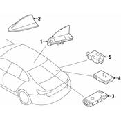 BMW Mobile Phone Antenna - Genuine BMW 65209825131