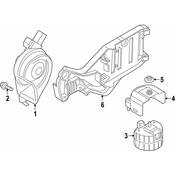 BMW Anti-Theft Alarm Siren Bracket - Genuine BMW 65759284677