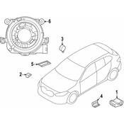 BMW Air Bag Impact Sensor - Genuine BMW 65776830604
