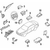 BMW Air Bag Control Module - Genuine BMW 65776970889
