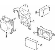 BMW Holder Sensor Srr - Genuine BMW 66316774678