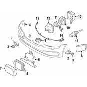 BMW Cruise Control Distance Sensor Bracket - Genuine BMW 66318073684