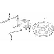 BMW Spare Tire Carrier - Genuine BMW 71106786508