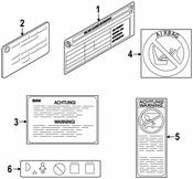 BMW Info Plate Breakdown & Accident Hotline - Genuine BMW 71246780121