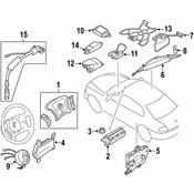 BMW Air Bag Module Front Left (528i 540i) - Genuine BMW 72127000009