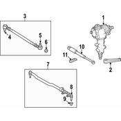 Mercedes Steering Tie Rod Nut -  Genuine Mercedes 000000005437