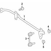 Mercedes Suspension Stabilizer Bar Bracket Bolt -  Genuine Mercedes 000000006421