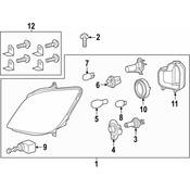 Mercedes Daytime Running Light Bulb -  Genuine Mercedes 000000008099