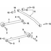 Mercedes Suspension Trailing Arm Bolt -  Genuine Mercedes 00000000863864