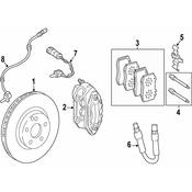 Mercedes Disc Brake Anti-Rattle Clip -  Genuine Mercedes 0004216991