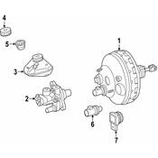 Mercedes Power Brake Booster Vacuum Sensor -  Genuine Mercedes 0009054500