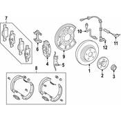 Mercedes Disc Brake Anti-Rattle Clip - Genuine Mercedes 0014211891