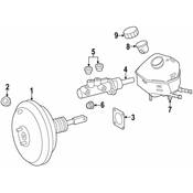 Mercedes Brake Master Cylinder Nut -  Genuine Mercedes 002990045464