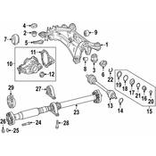 Mercedes Drive Shaft Nut -  Genuine Mercedes 0029906254