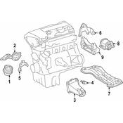 Mercedes Engine Mount Bracket - Genuine Mercedes 1112231004