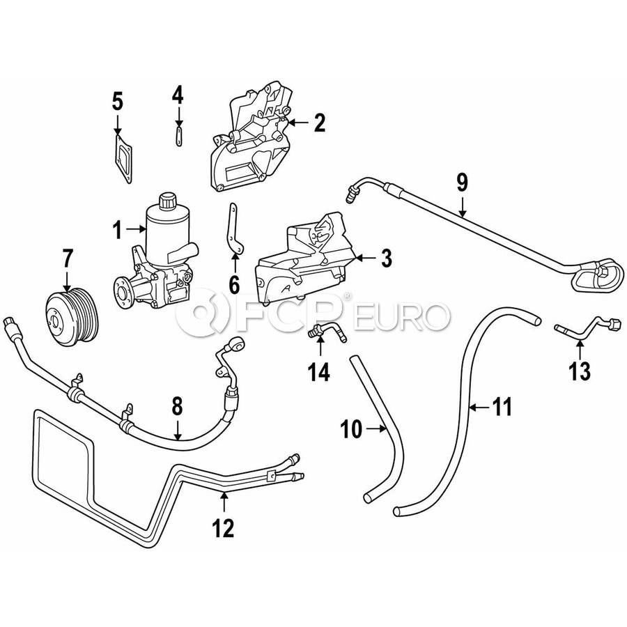 Mercedes Power Steering Pump Pulley - Genuine Mercedes 1112300015 | FCP ...