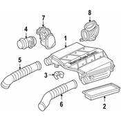 Mercedes Air Intake Hose - Genuine Mercedes 1120943782